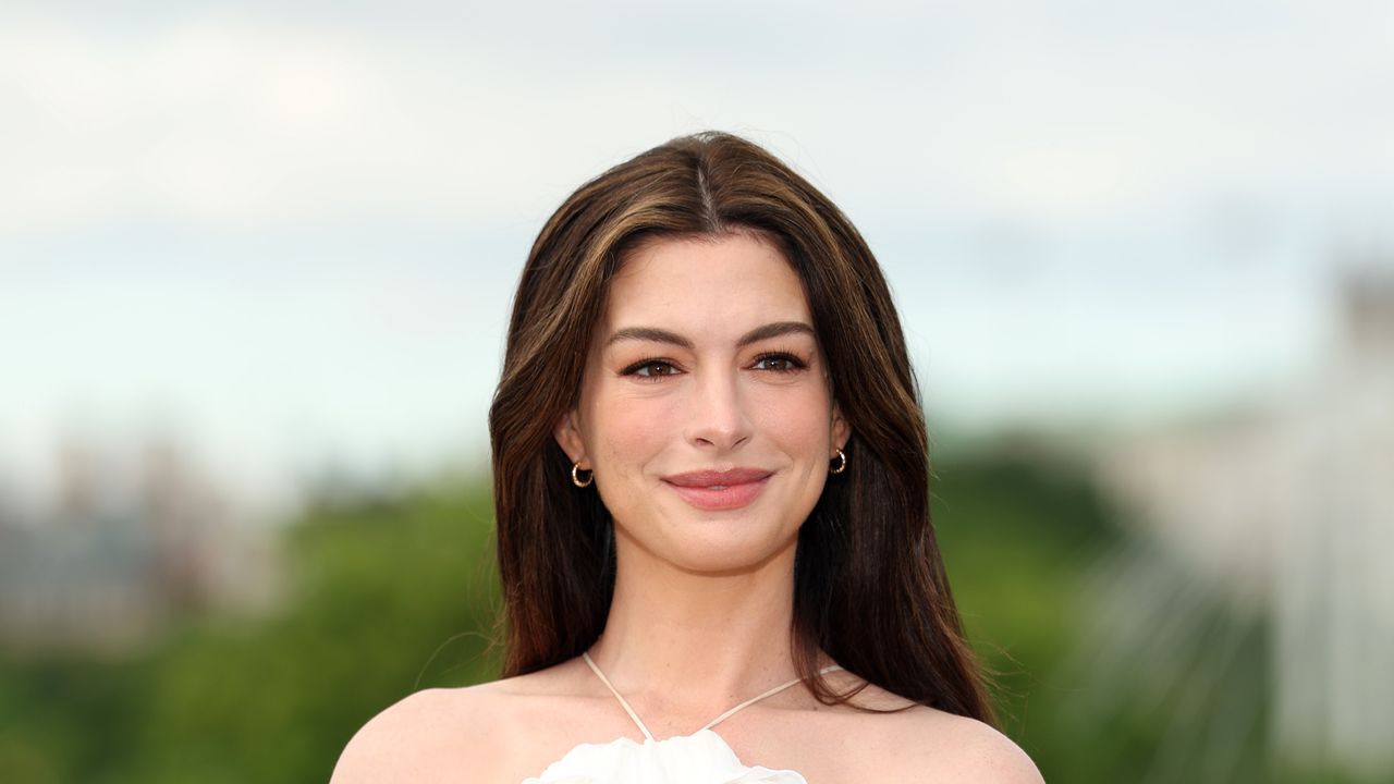 Anne Hathaway Blends Boho Style with Greek Elegance