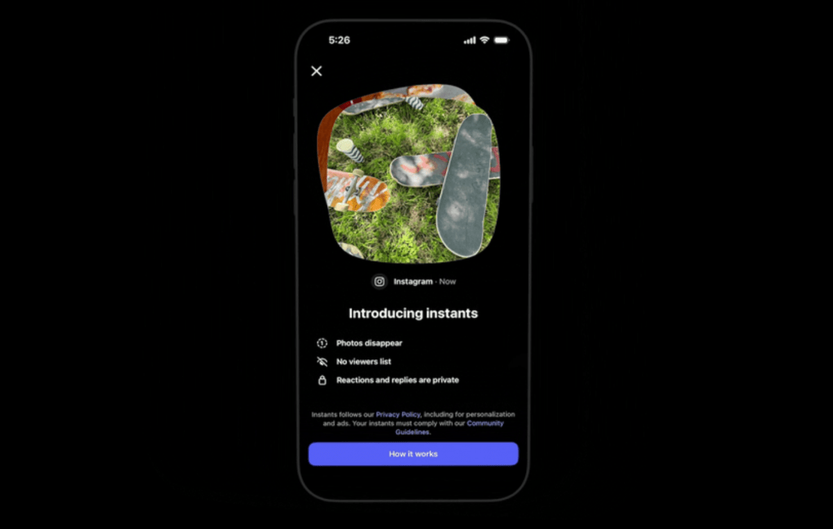 Instagram Launches 'Instants' for Ephemeral Sharing